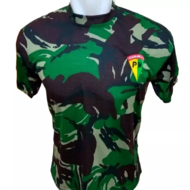 kaos loreng pm/kaos loreng bordir pm