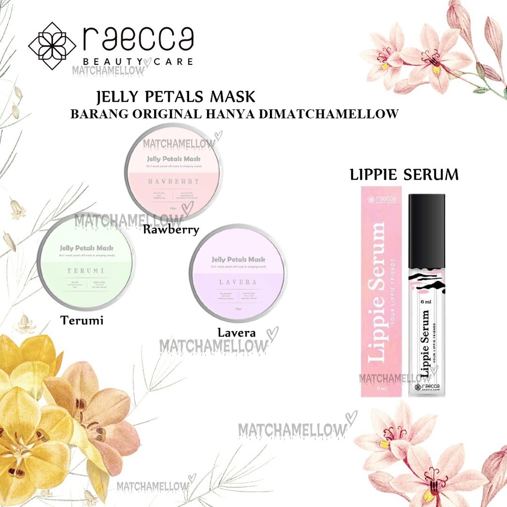 ❄️MATCHA❄️ RAECCA LIPPIE SERUM/RAECCA JELLY PETALS MASK JELLY MASK