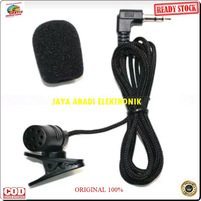 G156 ORIGINAL mic jepit 3.5mm stereo mik klip microphone clip mikrophone kerah baju kabel BISA UNTUK SEGALA JENIS cable audio sound sistem vocal vokal youtube komputer universal karaoke smule hp handphone youtuber G156  PANJANG 120-150 CM  BISA UNTUK SEGA