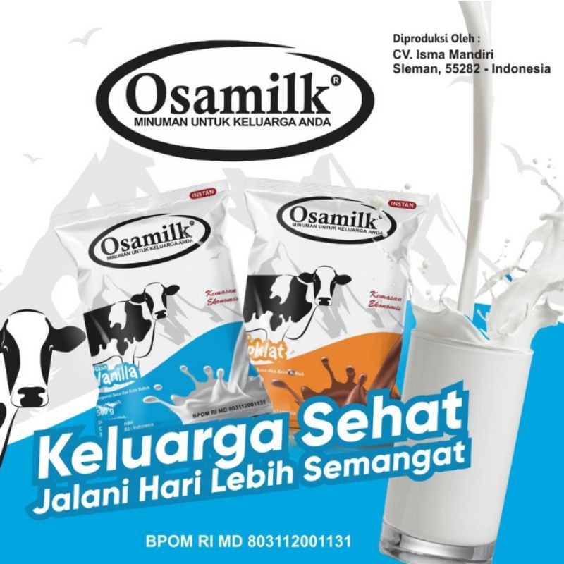 

OSAMILK & MILKCOW SUSU GEMUK 100% ORIGINAL VANILLA & COKLAT