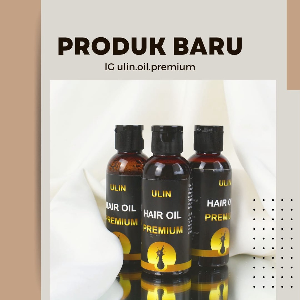 Ulin Oil Premium serum penghitam rambut uban