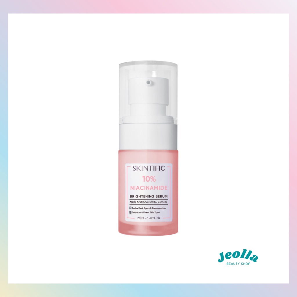 SKINTIFIC Serum Niacinamide 10% Brightening Whitening Glowing Skin Skincare Serum Pemutih Wajah Mencerahkan Vitamin