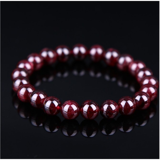 [Bayar di Tempat] Gelang Pria Wanita Batu Garnet Grade AAA