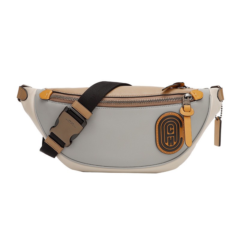 [Instant/Same Day]959 coach men's pockets Inclined shoulder bag Chest package yaobao