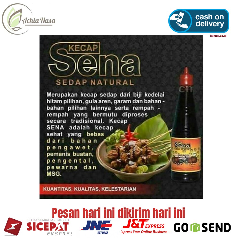 

(COD) Kecap Sedap Nasa (SENA) / Kecap Organik / Kecap