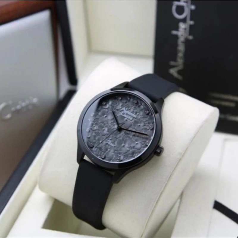 Jam Tangan Wanita Alexandre Christie Original 2A03LH RUBBER STRAP