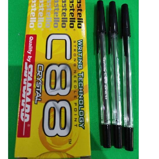 

KodeFf4F9--Pulpen Ballpoint C88 Crystal isi 12 pcs