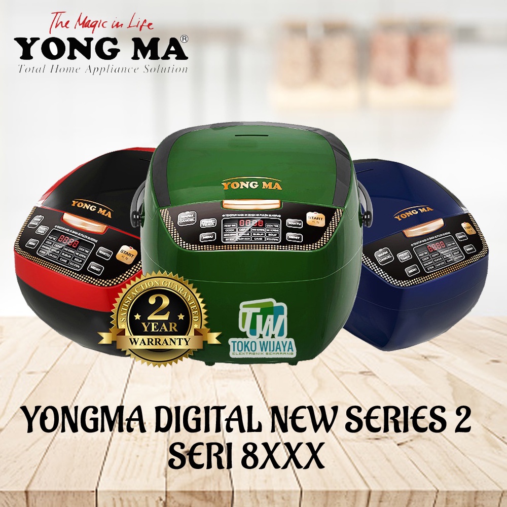 YONGMA YONG MA MAGICCOM DIGITAL 2LT SMC 7047 MAGIC COM 10 IN 1 BISA MASAK BERAS MERAH ; BUBUR ; DLL