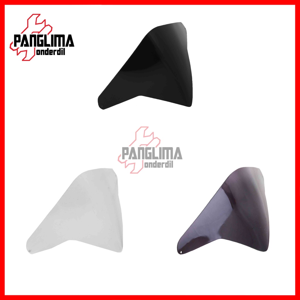 Visor Variasi Mini-Kecil Beat Steet eSP FI New K81 2016–2019 Hitam-Bening-Riben-Ribben Windshield-Wind Shield-Winsil-Winshild