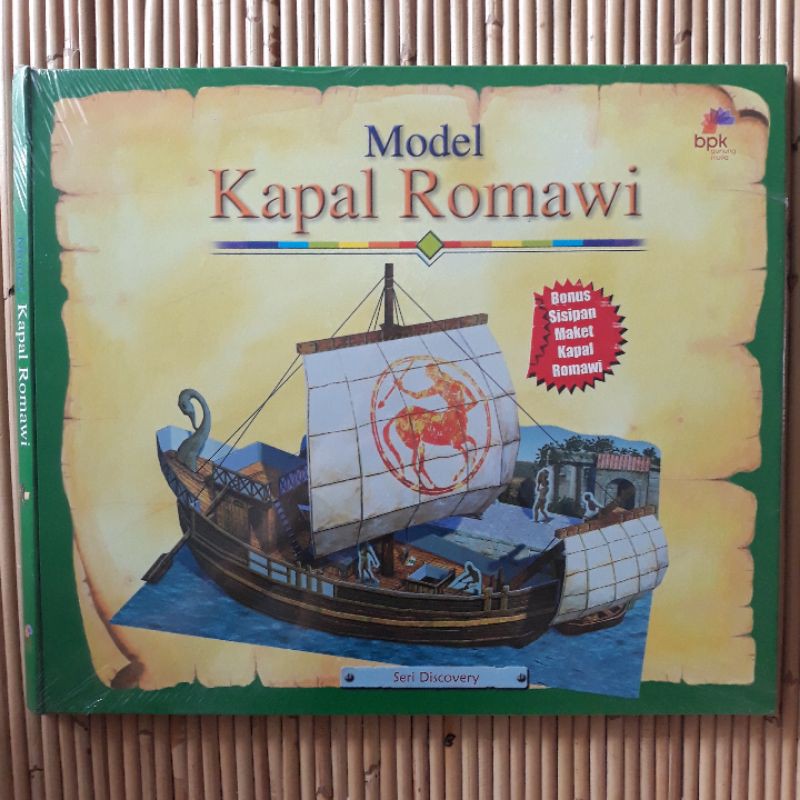 Press-Out Model Kapal Romawi Seri Discovery Series Bible Roman Ship Activity Book Press Out Play Ins