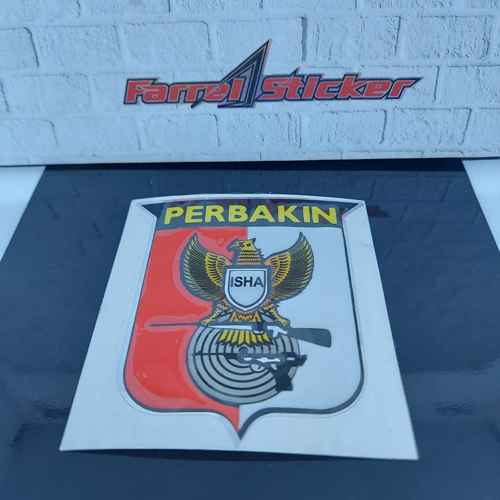 Stiker sticker PERBAKIN timbul