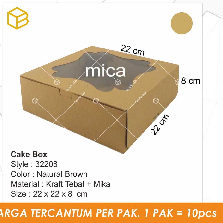 

PALING HOT!! KODE-597 Cake Box, Dus, Kotak, Packaging, Kotak Kue, Multipurpose Box, Gift Box | 32208