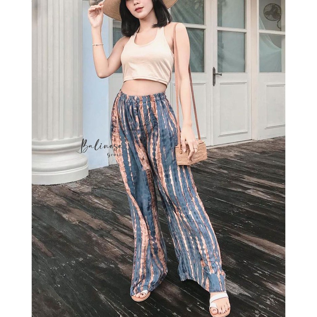 CELANA KULOT TIE DYE / CELANA KULOT PANJANG LILIT / CELANA LOBEK TULANG BALI