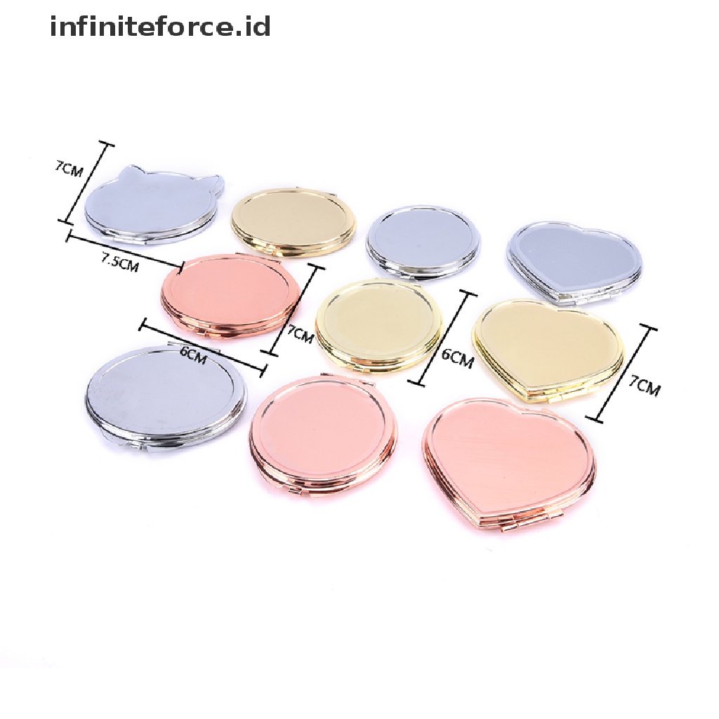 (Infiniteforce.Id) Cermin Makeup Compact Dengan Kaca Pembesar Untuk Travel