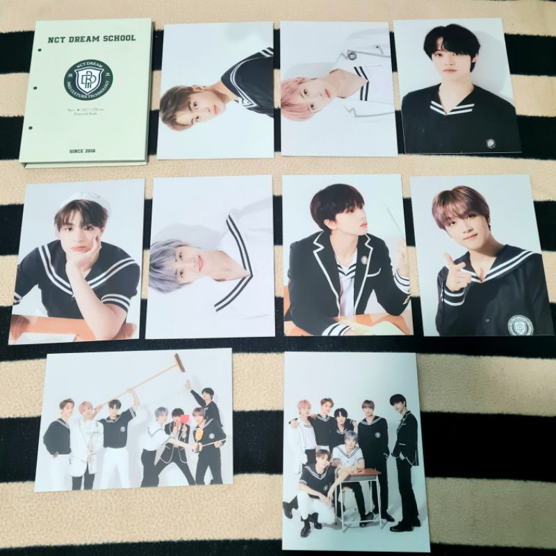 [SHARING LIMITED] NCT DREAM Postcard - Postcard Book Back To School kit NCTDREAM Jeno Jisung jaemin 