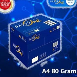 

♡ PAPER ONE A4 80 Gr KERTAS HVS A4 80 GRAM MERK PAPERONE - A480 RNDOM MERK ◙
