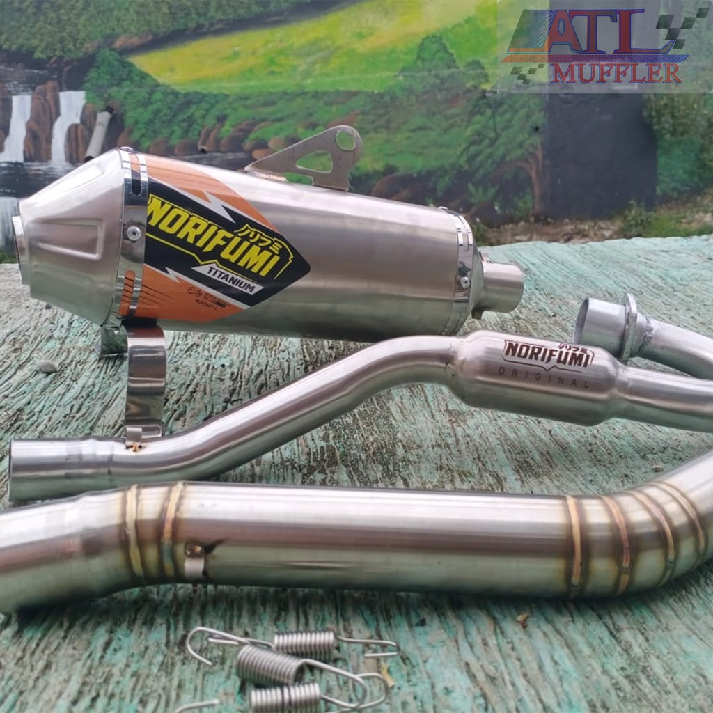 KNALPOT NORIFUMI  CRF150L KNALPOT KLX BFSE S L G  DTRACKER KNALPOT TIGER TRAIL VIXION TRAIL