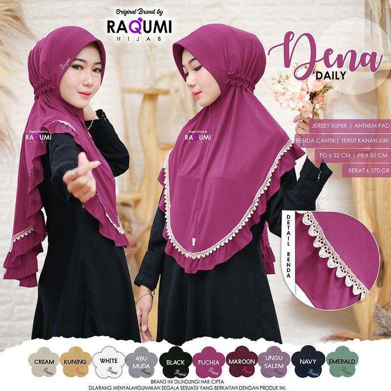 HIJAB INSTANT DENA ORI AHFILL / FARRAH ARJUNA  HIJAB