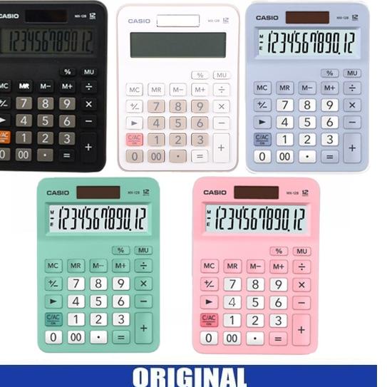 

Update - Kalkulator Casio MX12B Calculator DeskMeja Kantor Dagang MX12 B MX 12 B 12 Digit Original