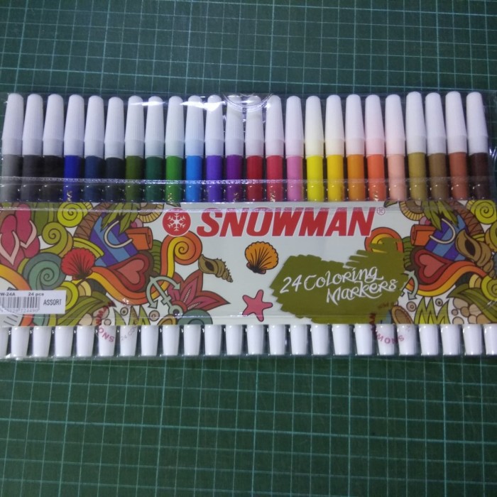 

SPIDOL SNOWMAN KECIL 24 WARNA
