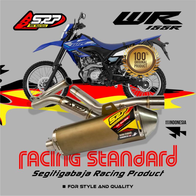 KNALPOT SRP RS SERIES YAMAHA WR 155cc type racing standard