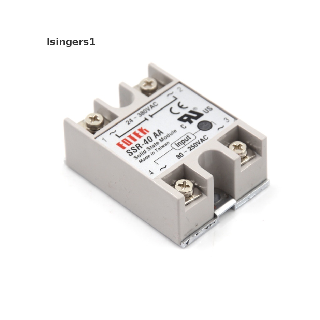 Lsingers1 relay solid state SSR-40AA-H 40A actually 80-250V AC TO 90-480V AC SSR 40A