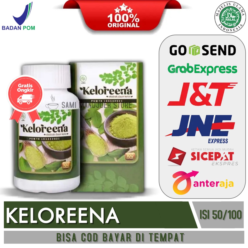 Jual Keloreena Kapsul Original Ekstrak Daun Kelor Premium