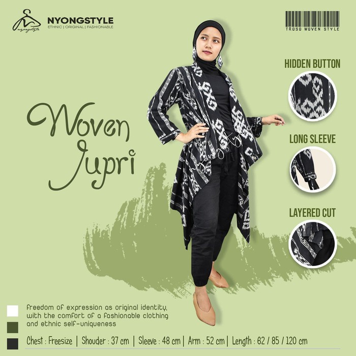 Jupri outer / troso outer /ethnic outer / outer tenun / jup.a301-06