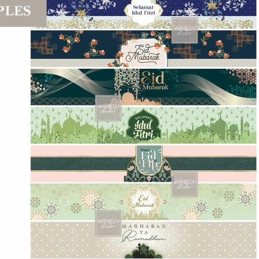 

➬ 25pcs Paper BELT Lebaran Sabuk TOPLES Idul Fitri Parcel Ramadhan - ZARINA ○