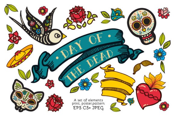 Dia De Los Muertos Clipart Collection - Vector Designs