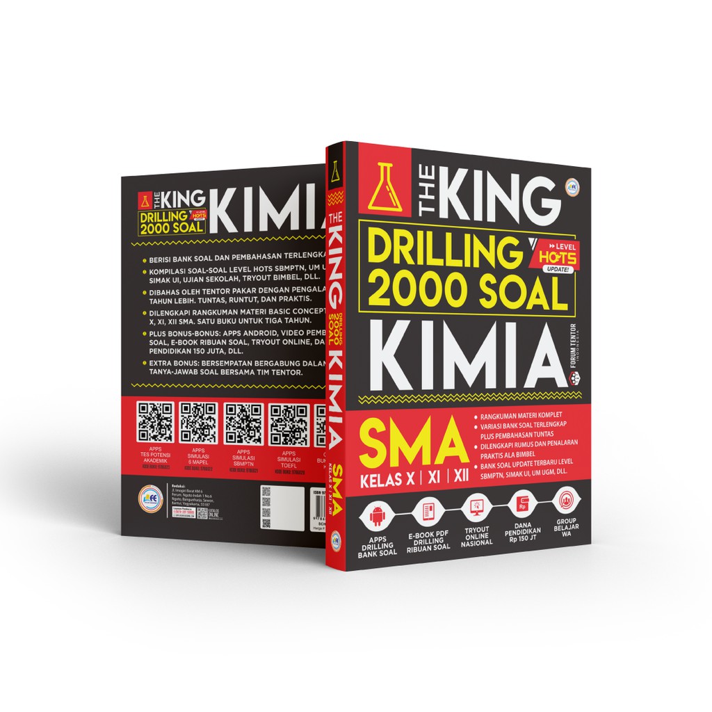 Buku The King Drilling 2000 Soal Kimia SMA Banyak Bonus