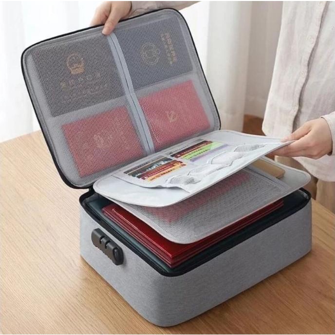 

[[COD]] Tas Dokumen Travel Bag document Storage Box dengan 3 Digit Password TERPERCAYA Kode 667