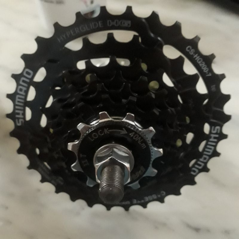 Jual Sprocket Shimano 7 Speed 1132T dan 1334T buat Sepeda Vintage