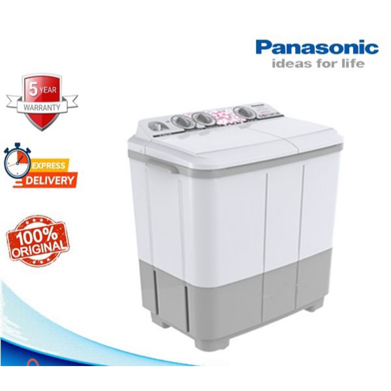 Mesin Cuci 2 Tabung Panasonic 96 BBZ2 Cuci dan Pengering Low Watt 9.5 KG