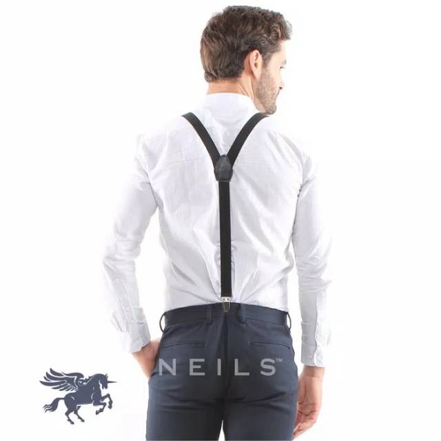 Suspender Dewasa Hitam - Bretel Jojon Aksesoris Fashion