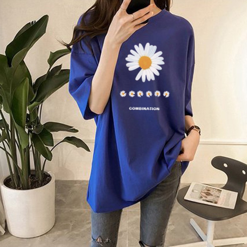 T-SHIRT OVERSIZE DAISY CONBINED FLOWER / KAOS KOREA