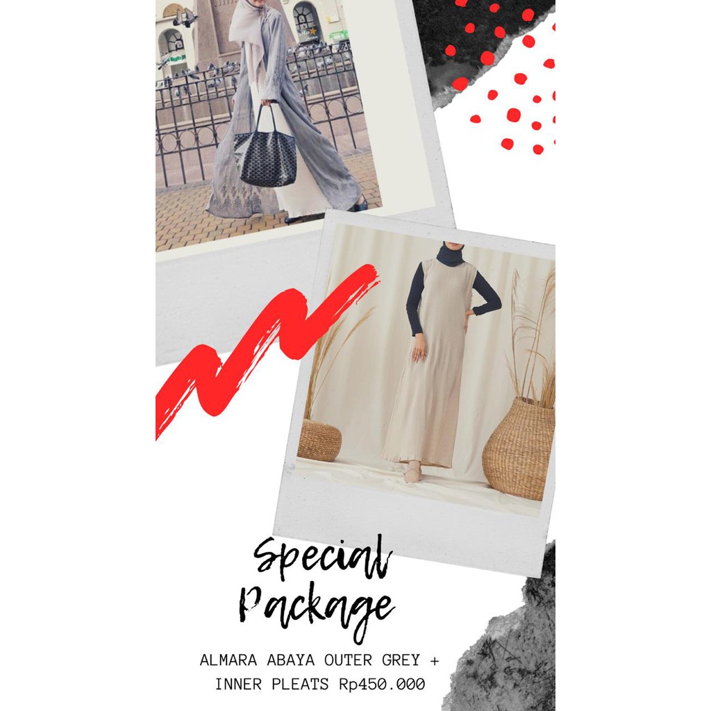 

Irsalina Special Package Almara Abaya Outer Grey + Inner Pleats Rp450.000