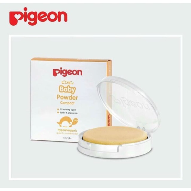 Pigeon Baby Powder Compact 45gr / Bedak Bayi / Bedak Padat