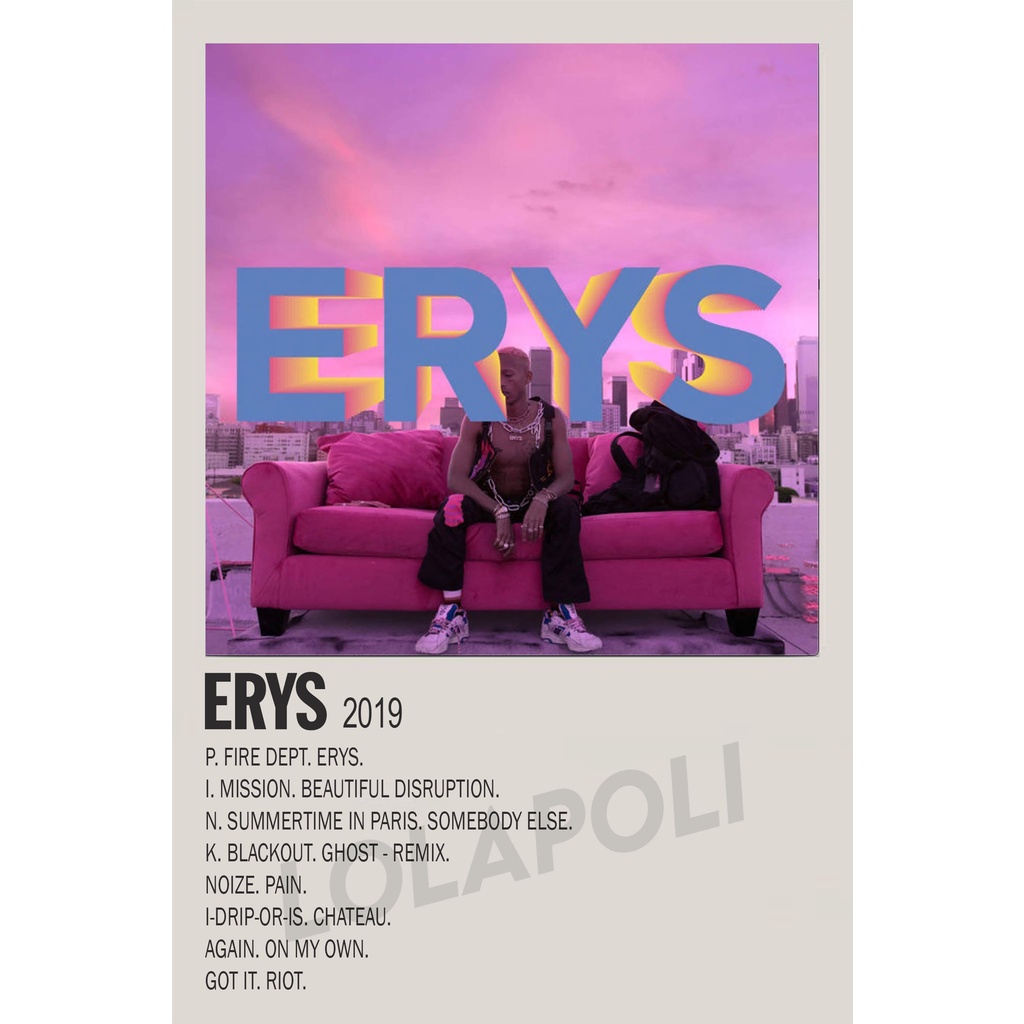 Poster Cover Album Erys - Jaden