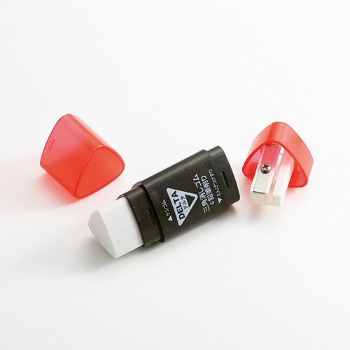 

Rautan Pencil Sharpener Serutan Pensil dan Penghapus Karet Delta