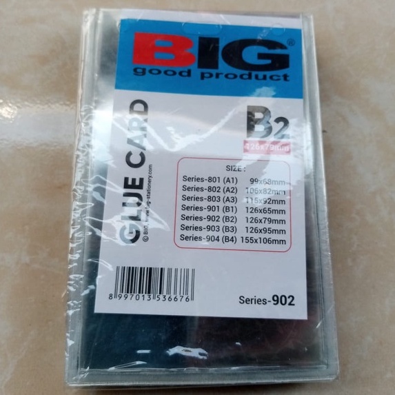 

(1PCS) Glue Card BIG B2 Nametag / Mika Id Card / Keplek / Wadah Kartu Nama Ukuran B2 126x79mm