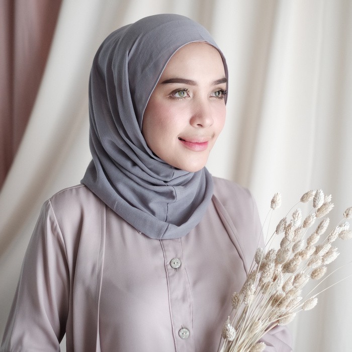 Instant scarf voile grey