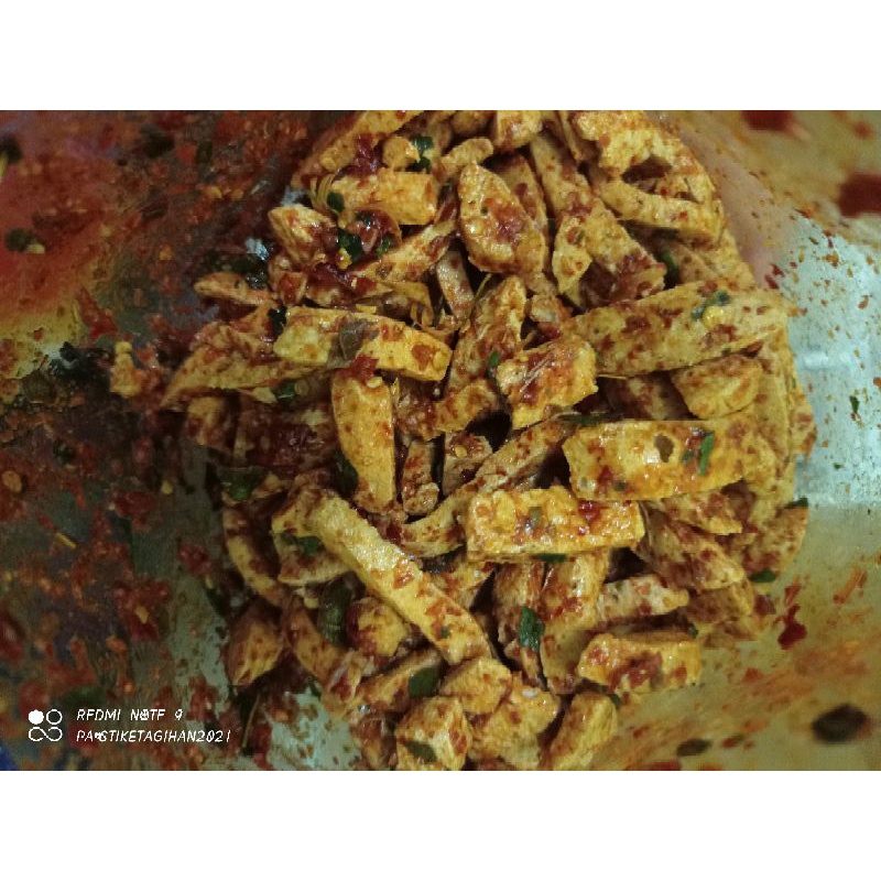 

Basreng pedas cikruh dengan daun jeruk