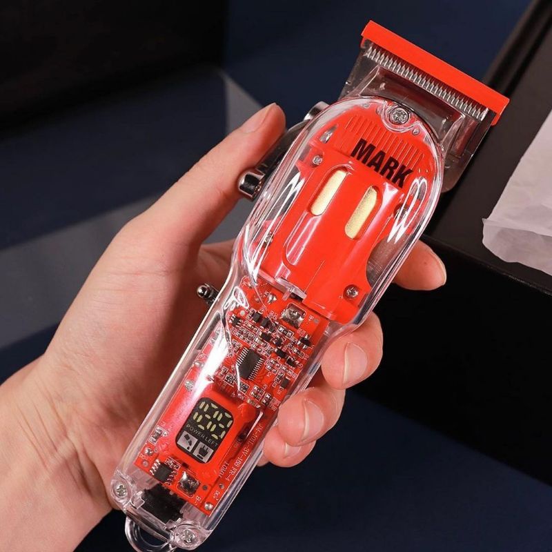 Mesin cukur rambut profesional wmark ng 407 original clipper cordless transparan