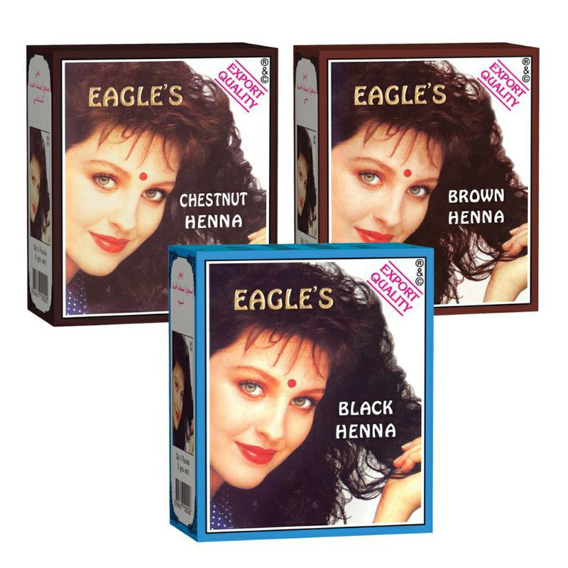 CAT RAMBUT / BLACK HENA EAGLE'S 6 Pcs