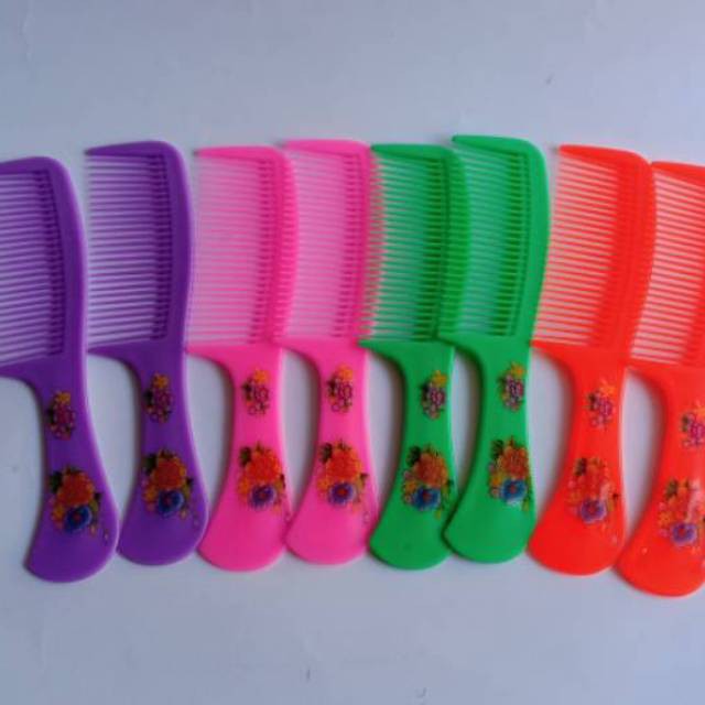 Vinzstore-Sisir Rambut / Sisir Keramas Sisir Souvenir Sisir Motif Sisir Salon Sisir Anti Kusut Murah