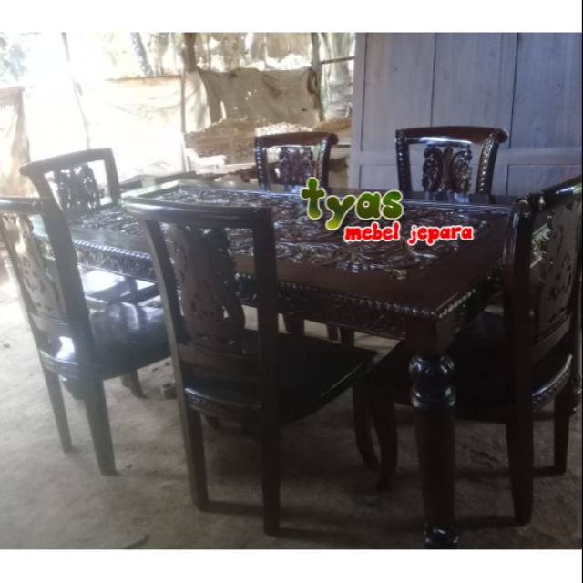 meja makan full ukir,meja makan mebel jepara