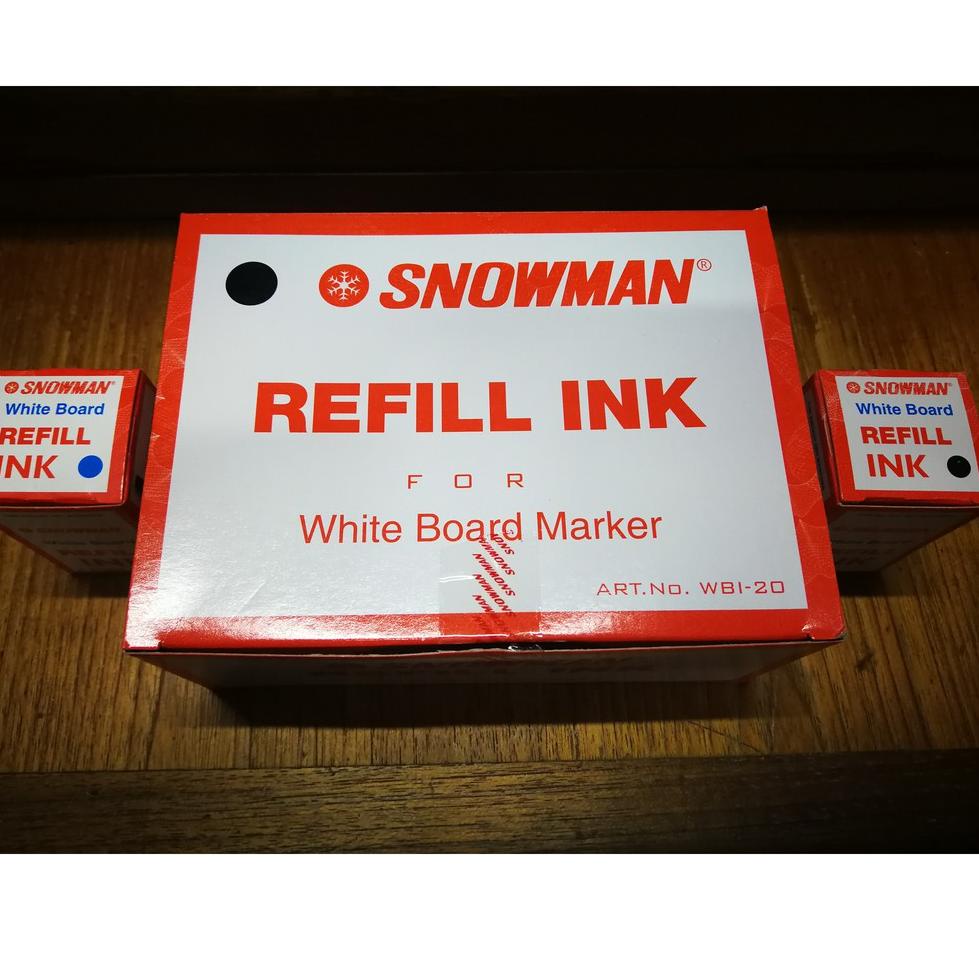 

[PRODUK BHQTJ] REFILL/ ISI ULANG TINTA WHITEBOARD SNOWMAN W7A