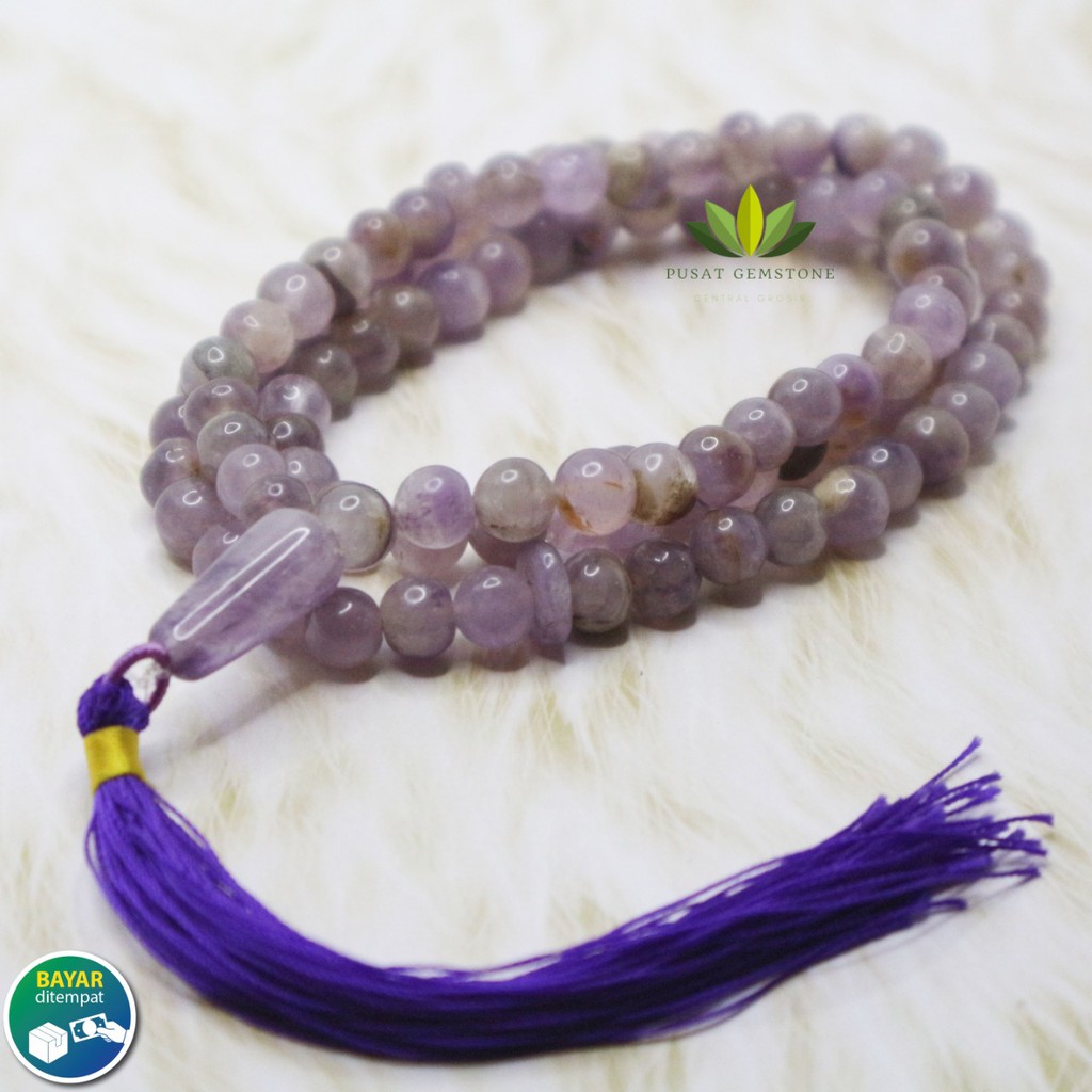 Tasbih Kecubung Natuaral 8 mm 99 Butir