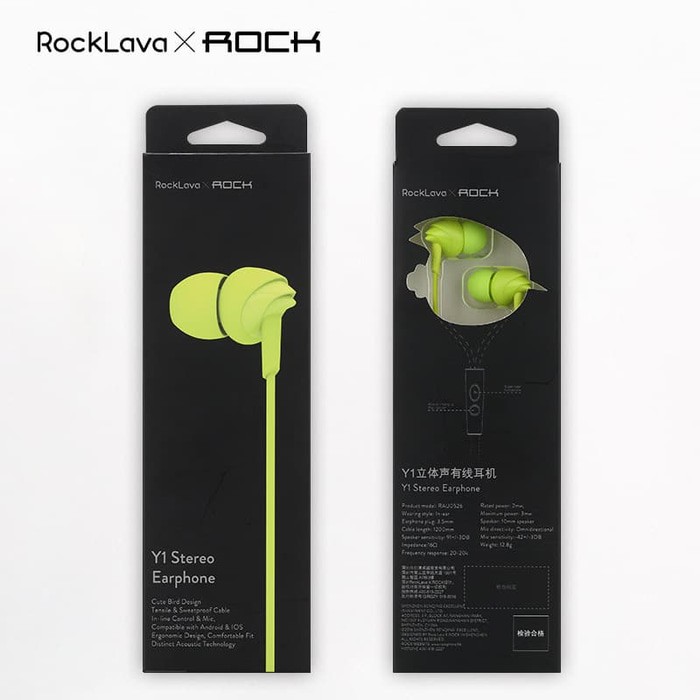 ROCK Lava Y1 - IEM / Earphone with Mic